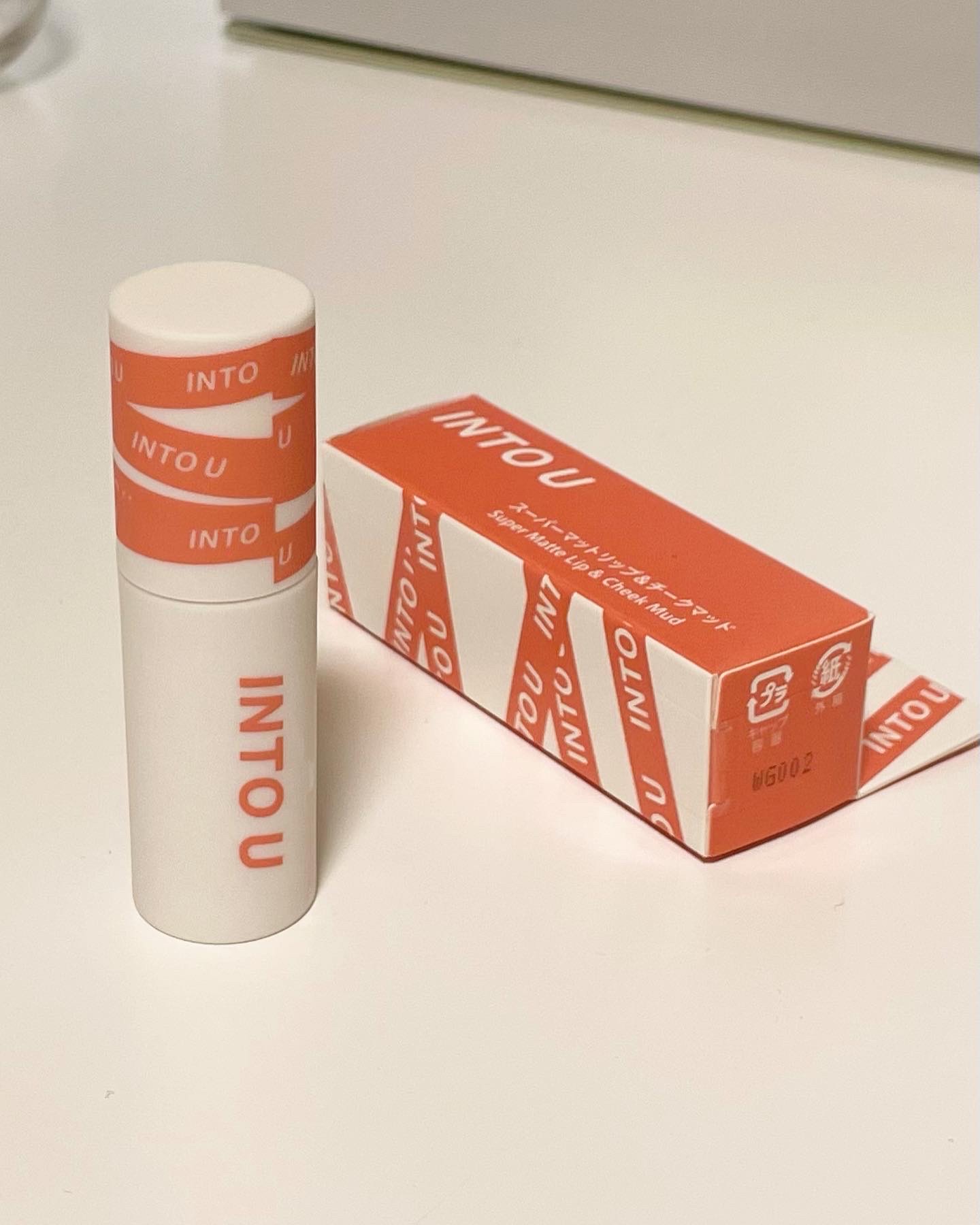 スーパーマットリップ＆チークマッド/INTO U/口紅を使ったクチコミ（2枚目）