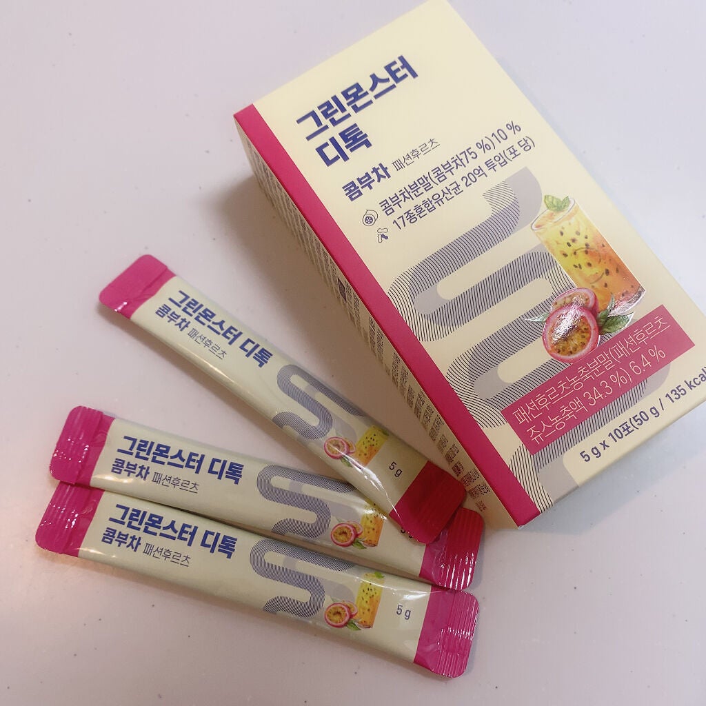 デトックスコンブ茶/グリーンモンスター/コンブチャを使ったクチコミ(2枚目)