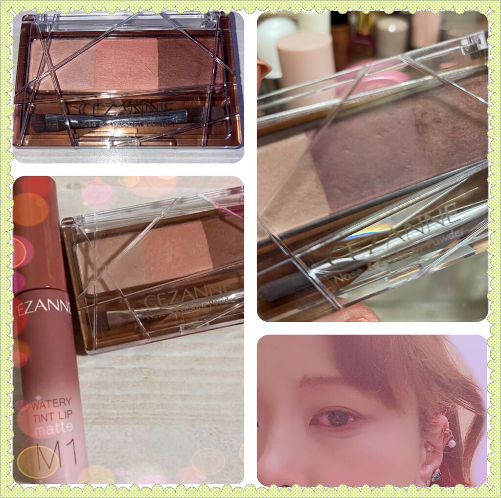 ノーズ＆アイブロウパウダー/CEZANNE/パウダーアイブロウを使ったクチコミ（1枚目）