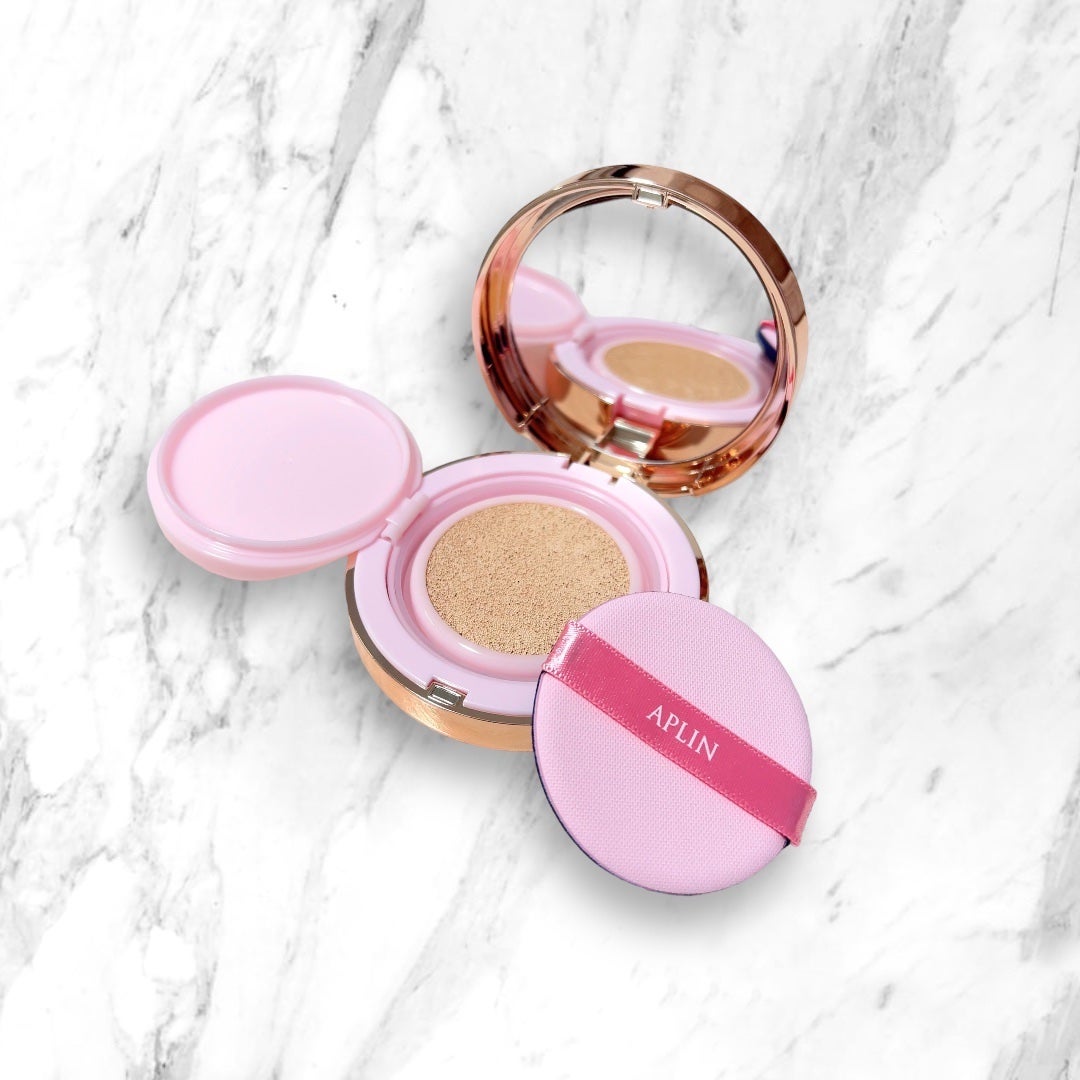 ピンクティーツリーカバーアップグロウクッション/APLIN/クッションファンデーションを使ったクチコミ(2枚目)