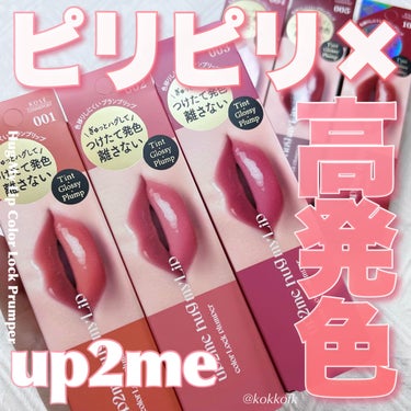 アップトゥーミー　ハグマイリップ　カラーロックプランパー/up2me/リップグロスを使ったクチコミ（1枚目）