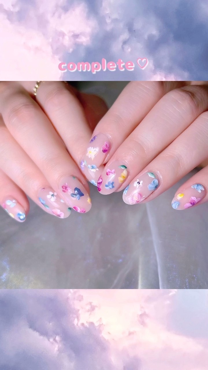 𝔽𝕝𝕠𝕨𝕖𝕣.⠀
⠀
@aby_sharenail #nail #nails #nailart #ネイル #美甲 #ネイルアート  #japanesenailart #manucure #japanesenails #manic