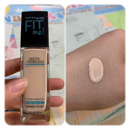 フィットミーリキッドファンデーション/MAYBELLINE NEW YORK/リキッドファンデーションを使ったクチコミ(1枚目)