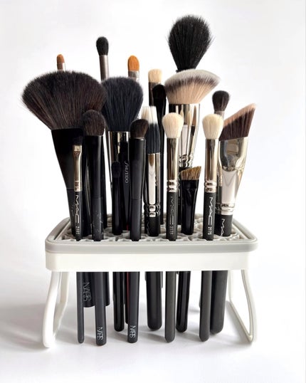 メイクブラシスタンド/セリア/その他化粧小物を使ったクチコミ(6枚目)