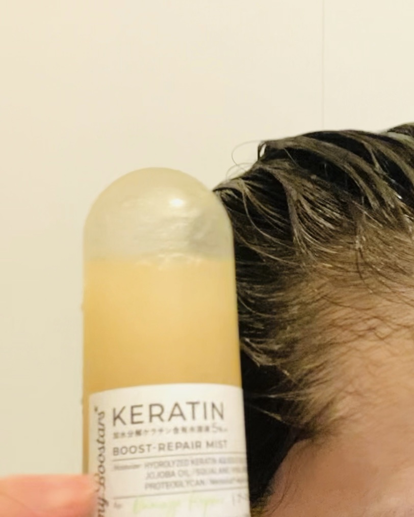ケラチン ブースター ミスト [ダメージリペア] シトラスサボンの香り/マイブースターズ/アウトバストリートメントを使ったクチコミ（3枚目）