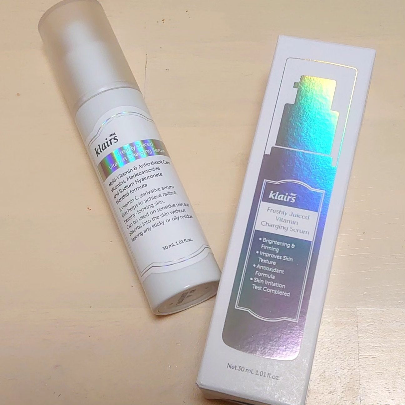 フレッシュリージュースドビタミンチャージングセラム(30ml)/Klairs/美容液を使ったクチコミ(1枚目)