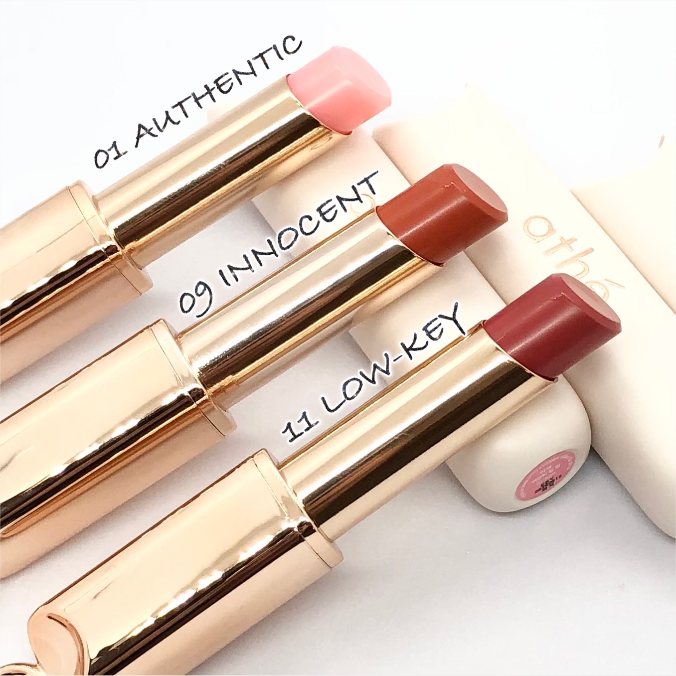 オーセンティック リップ バーム/athé/口紅を使ったクチコミ（2枚目）