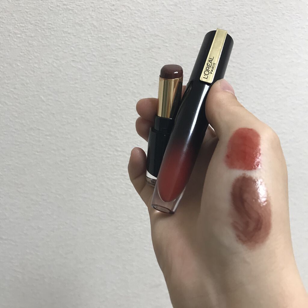 ブリリアントシグネチャー/ロレアル パリ/口紅を使ったクチコミ（2枚目）