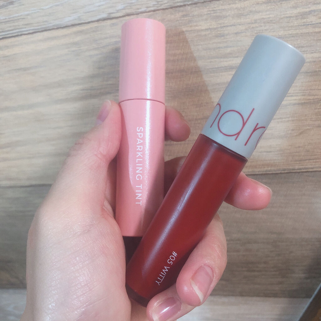 アピュー ジューシーパン スパークリングティント/A’pieu/口紅を使ったクチコミ（2枚目）