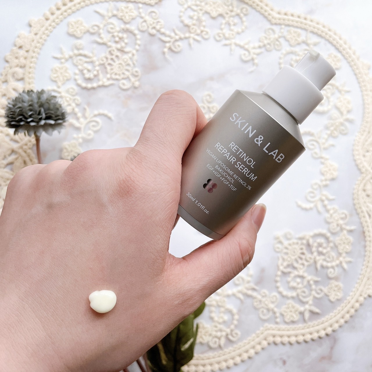 ヴィーガンリポソームレチノールセラム/SKIN&LAB/美容液を使ったクチコミ（3枚目）