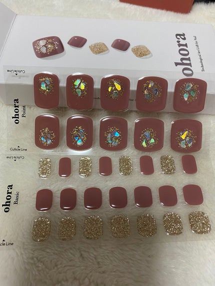 セミキュアジェルネイル(ハンド) NB-074 N Cream Rose (Mix & Match collection)/ohora/ネイルシールの画像