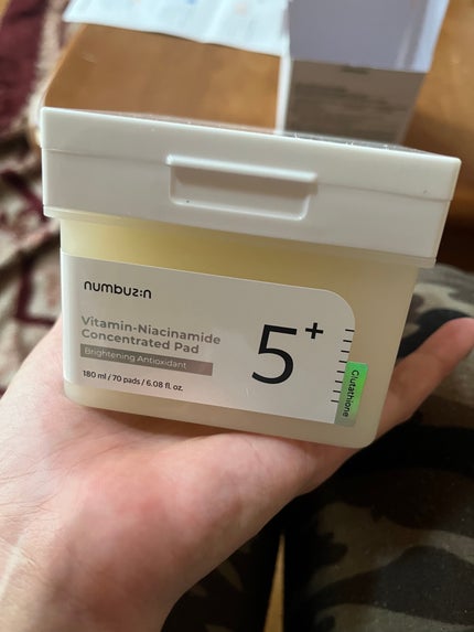 5番 白玉グルタチオンCフィルムパッド/numbuzin/トナーパッドを使ったクチコミ(4枚目)