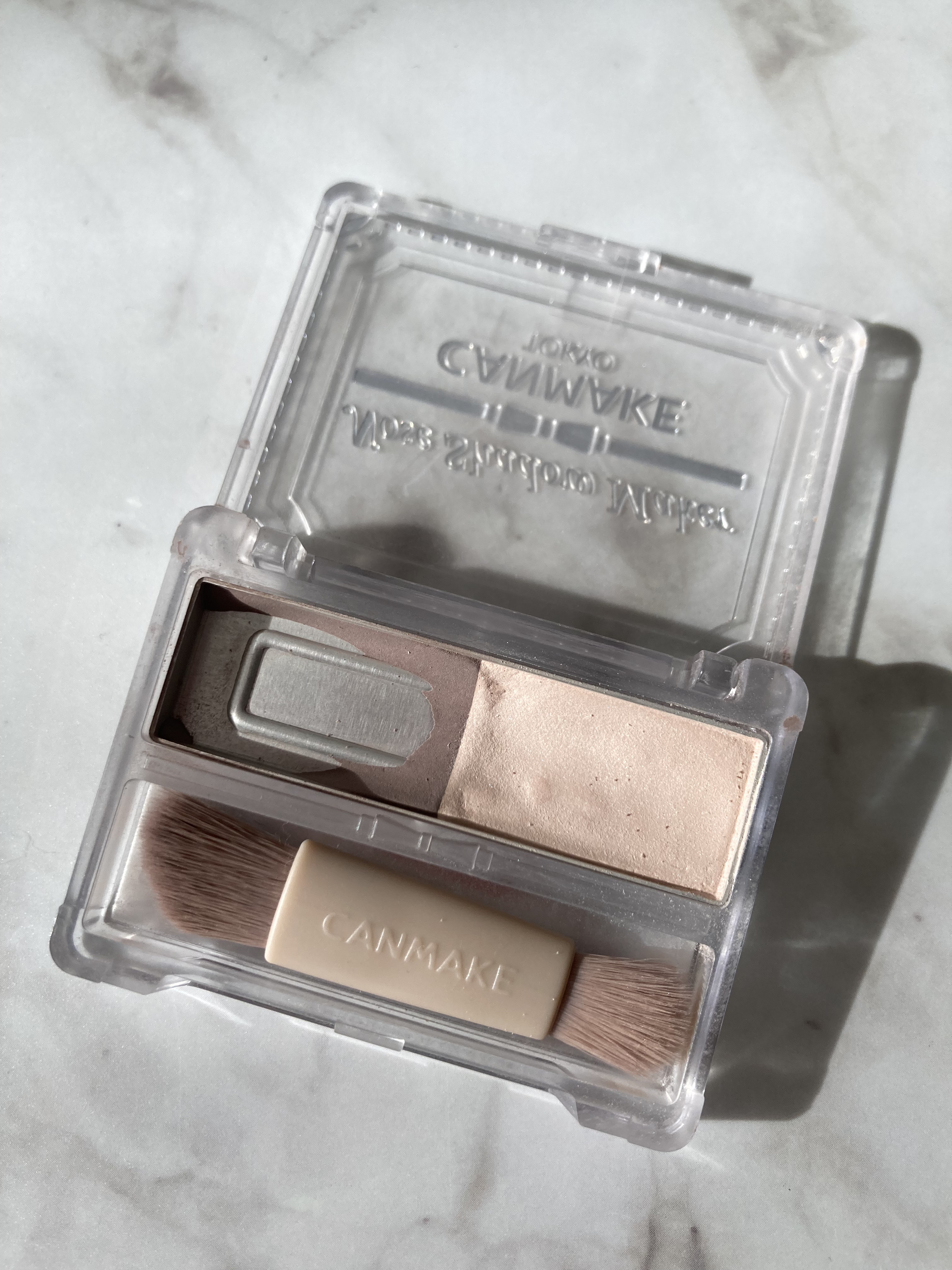 ノーズシャドウメーカー 02 グレイッシュピンク/キャンメイク/ハイライト・シェーディングを使ったクチコミ（2枚目）