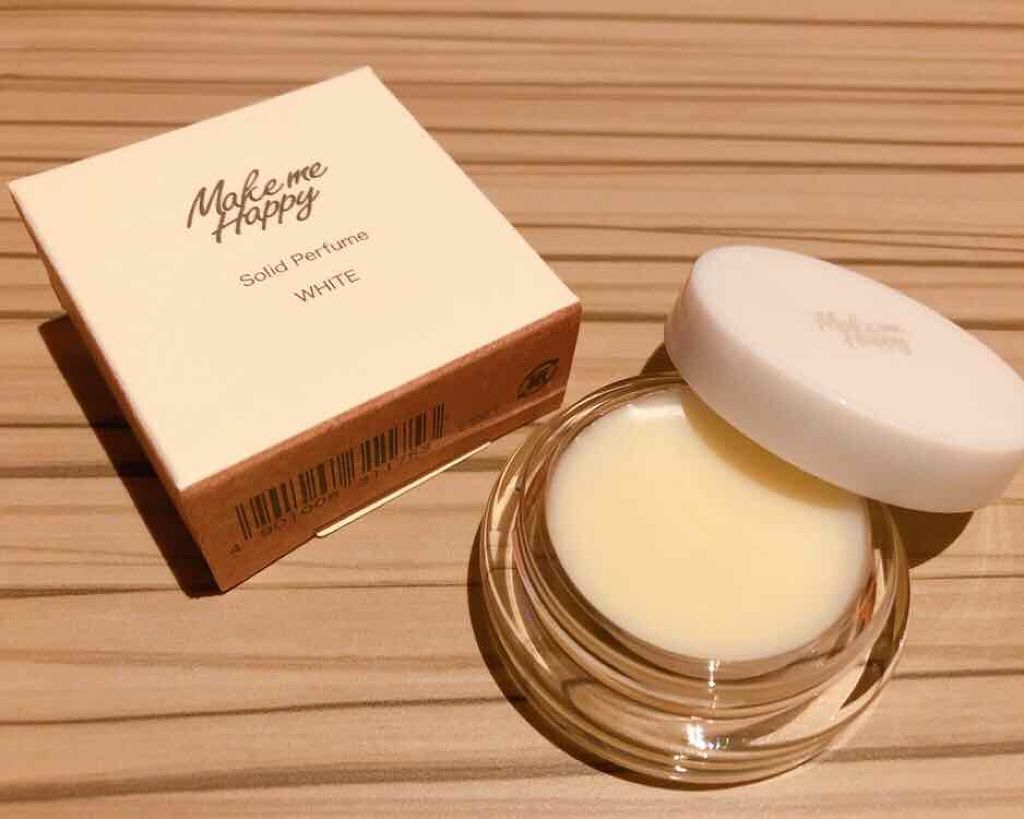 メイクミーハッピー ソリッドパフューム WHITE/キャンメイク/練り香水を使ったクチコミ（1枚目）