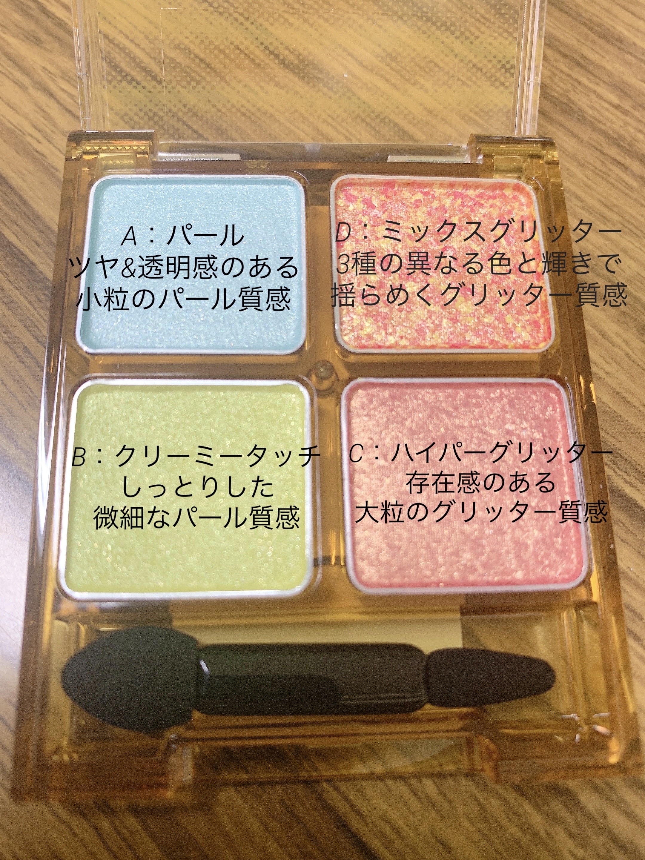 ビーチバカンスグリッターパレット/KATE/アイシャドウパレットを使ったクチコミ（3枚目）