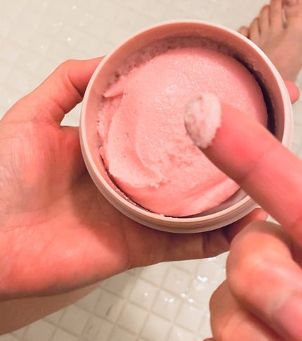 Q+Me スウィート ボム タラソ スクラブ/AGARISM/バスト・ヒップケアを使ったクチコミ(2枚目)