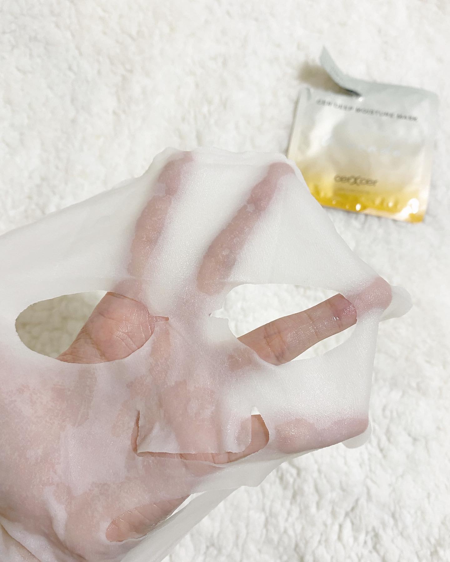 ディープモイスチャー マスク　(ケアクリーム付き)/cerXcer/シートマスク・パックを使ったクチコミ（3枚目）