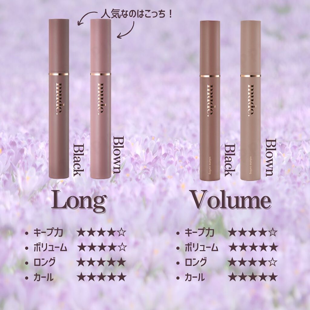 MD インスパイアロングラッシュ カーリングマスカラ/mude./マスカラを使ったクチコミ（2枚目）