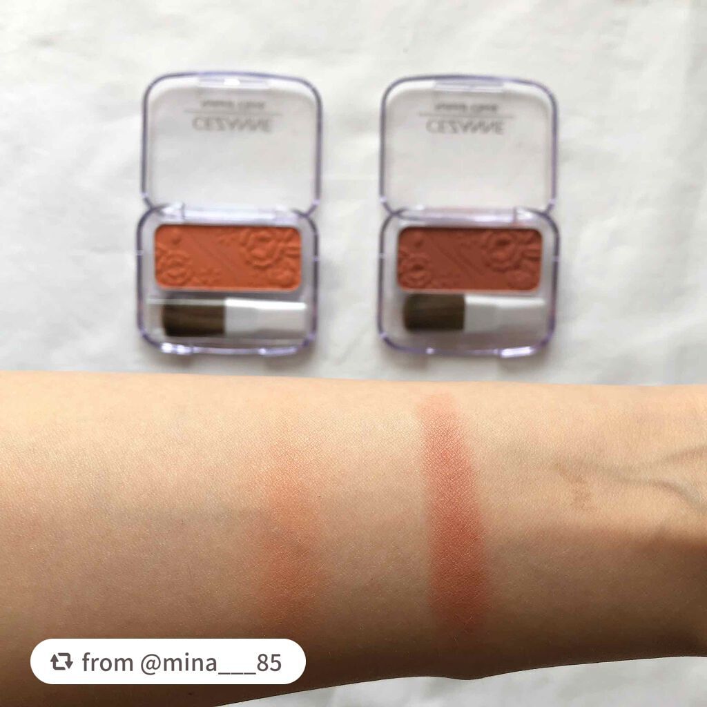 ナチュラル チークN/CEZANNE/パウダーチークを使ったクチコミ(3枚目)