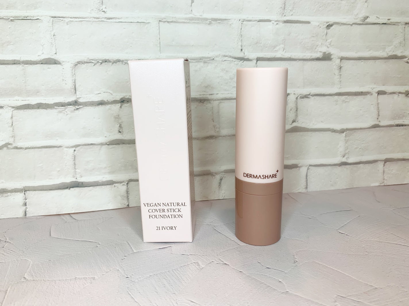 ヴィーガンナチュラルカバースティックファンデーション/DERMASHARE/その他ファンデーションを使ったクチコミ(1枚目)