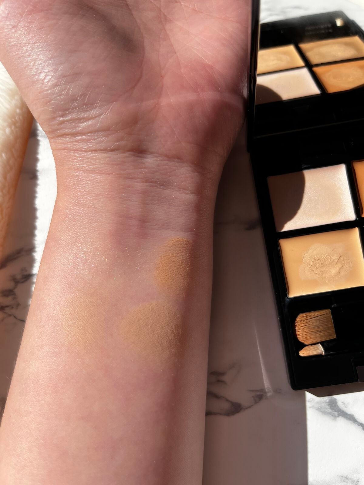 トーンパーフェクティング パレット/DECORTÉ/パレットコンシーラーを使ったクチコミ(3枚目)