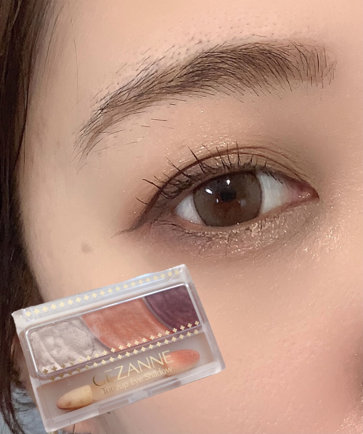 トーンアップアイシャドウ/CEZANNE/アイシャドウパレットを使ったクチコミ（1枚目）