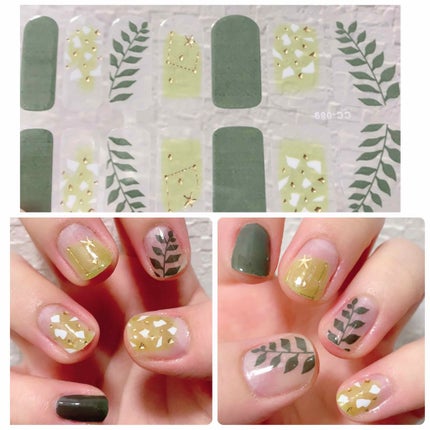 リアルジェルネイルステッカー/ネイルシールを使ったクチコミ(2枚目)