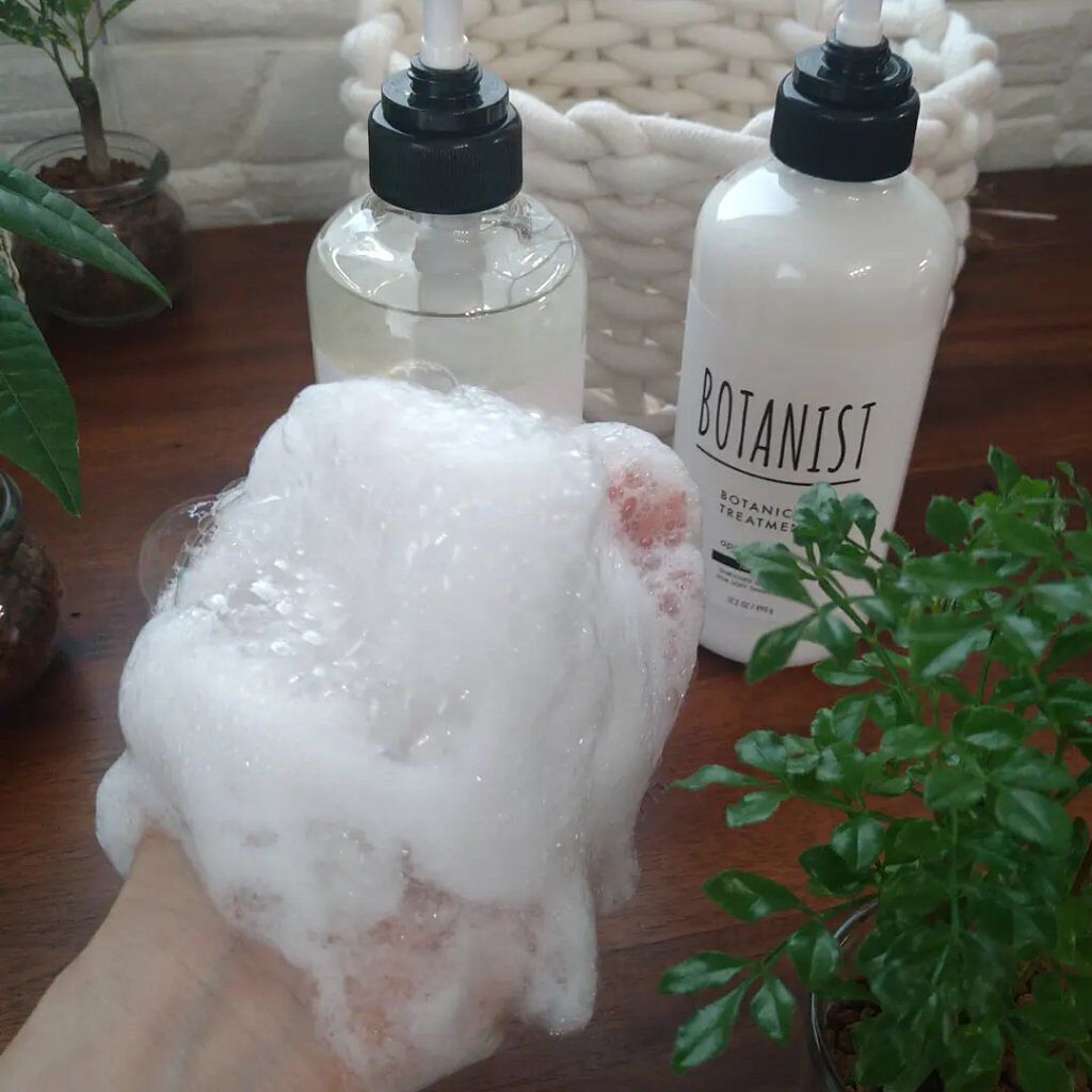 ボタニカルシャンプー／トリートメント(モイスト) /BOTANIST/シャンプー・コンディショナーを使ったクチコミ（3枚目）