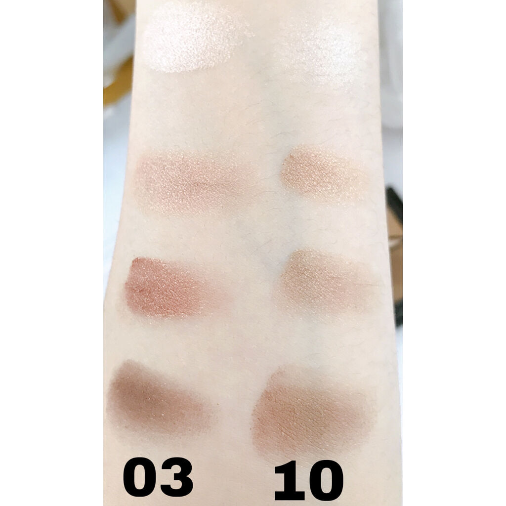 UR GLAM　VELVET EYE COLOR PALETTE ベージュブラウン/U R GLAM/アイシャドウパレットを使ったクチコミ（2枚目）