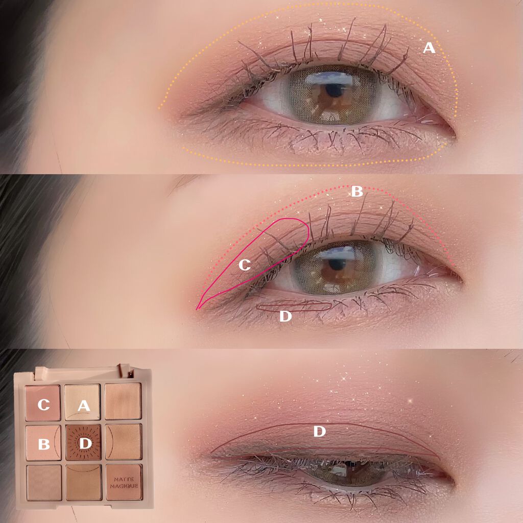 マイフェイブムードアイパレット 9カラー 01 デイジー(DAIZY)/HOLIKA HOLIKA/アイシャドウパレットを使ったクチコミ（2枚目）