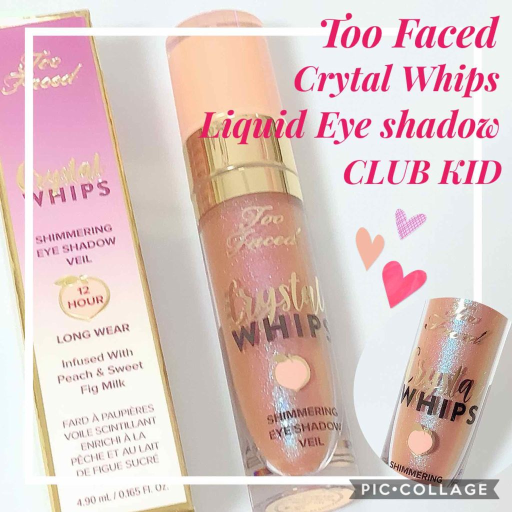 クリスタルホイップス ロングウェアリング シマ—リング アイシャドウ/Too Faced/リキッドアイシャドウを使ったクチコミ（1枚目）