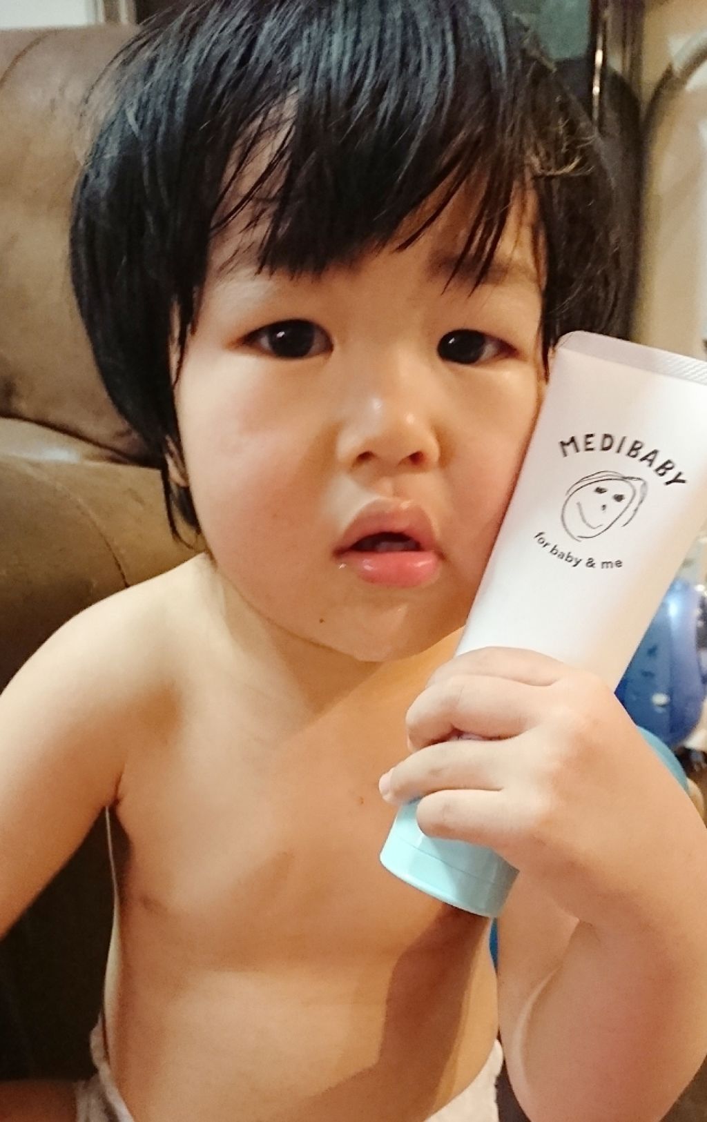 薬用モイストクリーム/MEDIBABY/フェイスクリームを使ったクチコミ(4枚目)