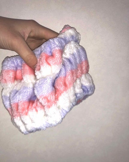 ふわふわヘアターバン/DAISO/ヘアアクセサリーを使ったクチコミ(1枚目)