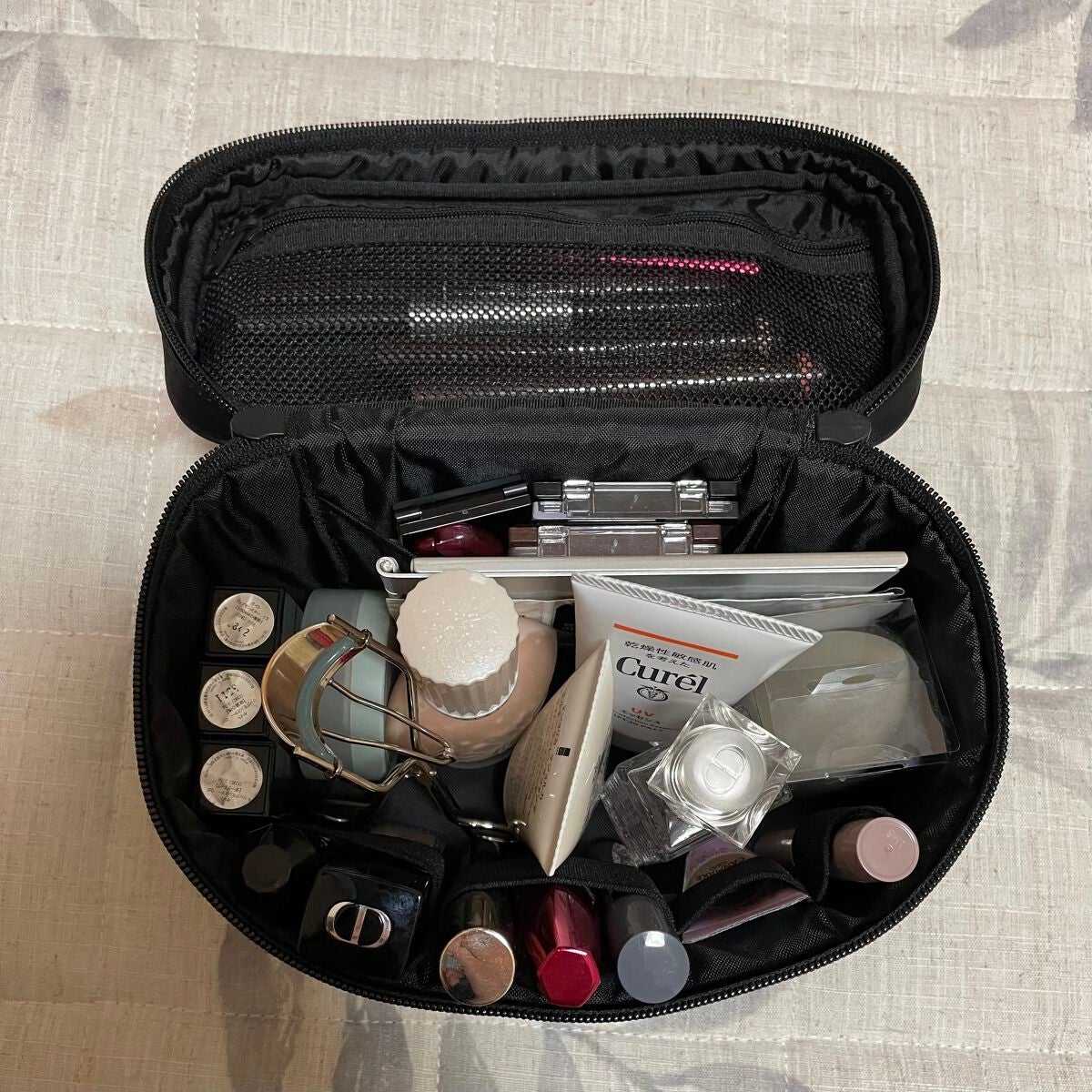 ナイロン手付ポーチ/無印良品/化粧ポーチを使ったクチコミ(3枚目)