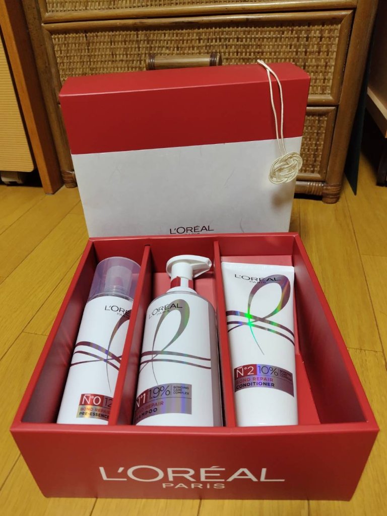 ロレアル パリ ボンド リペア シャンプー／コンディショナー/ロレアル パリ/市販シャンプーを使ったクチコミ（1枚目）