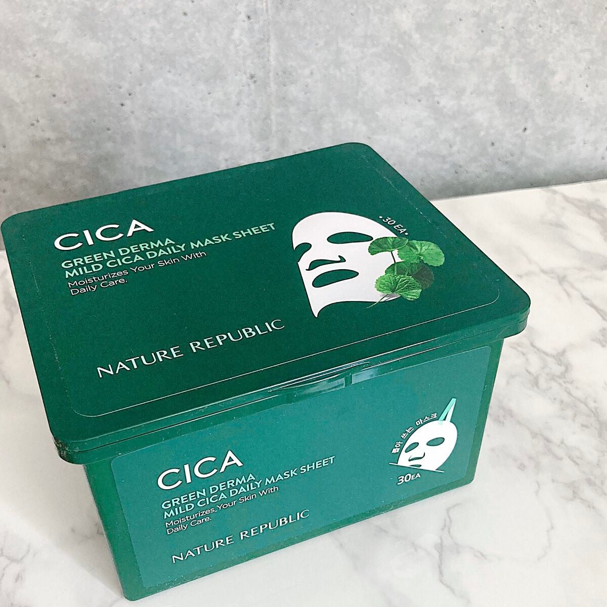 グリーンダーマCICA デイリーシートマスク/ネイチャーリパブリック/シートマスク・パックを使ったクチコミ(3枚目)
