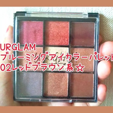 UR GLAM　BLOOMING EYE COLOR PALETTE/U R GLAM/アイシャドウパレットを使ったクチコミ（1枚目）