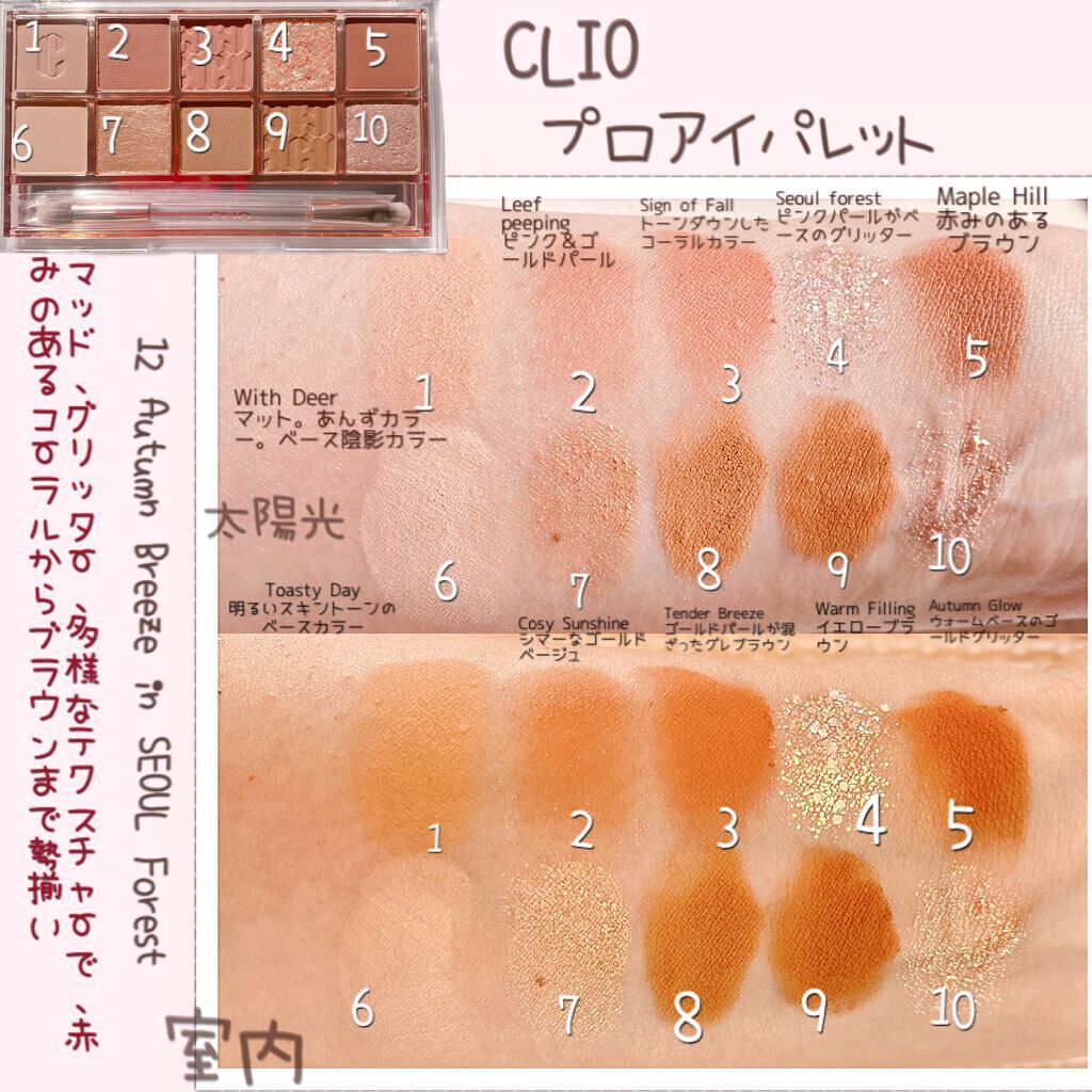 プロ アイ パレット/CLIO/アイシャドウパレットを使ったクチコミ（3枚目）