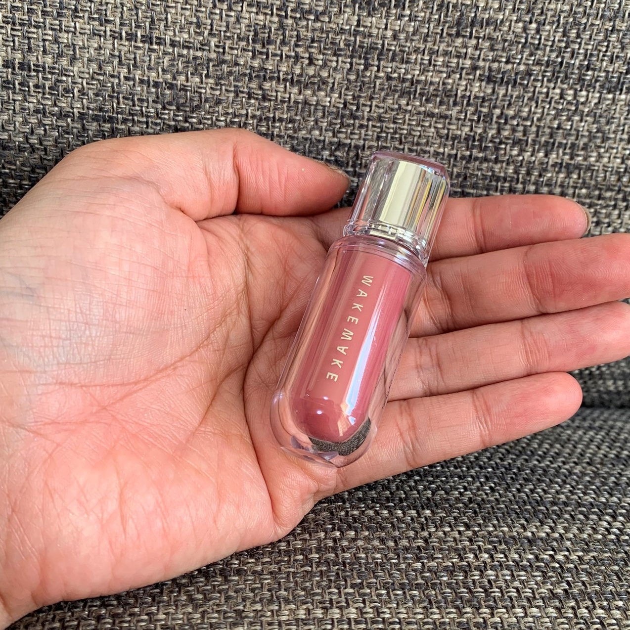 デュイジェルマキシグロス 09 バレエピンク/wakemake/リップグロスを使ったクチコミ（2枚目）