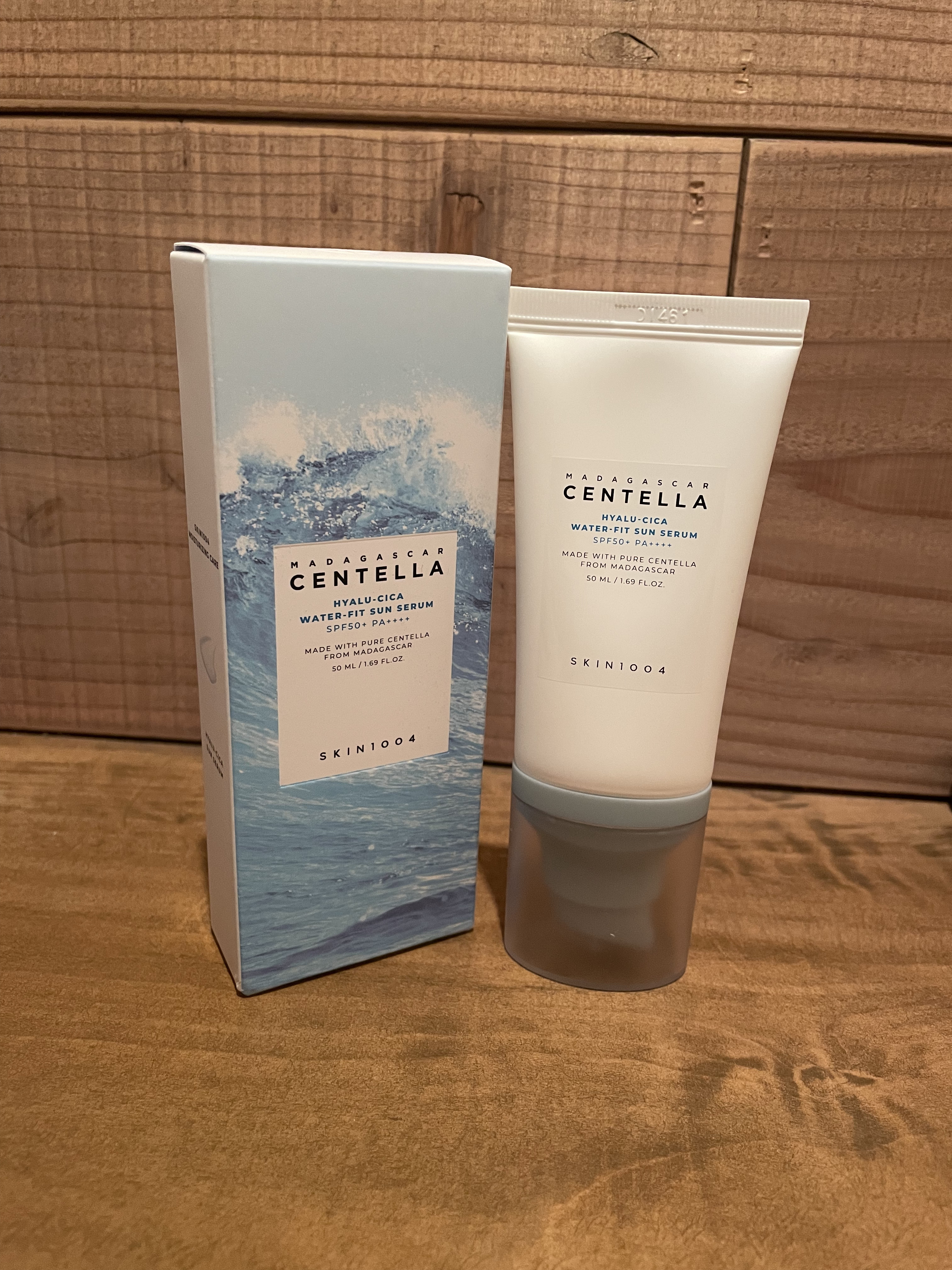 ヒアルーシカ ウォーターフィット サンセラム/SKIN1004/日焼け止めローションを使ったクチコミ（1枚目）