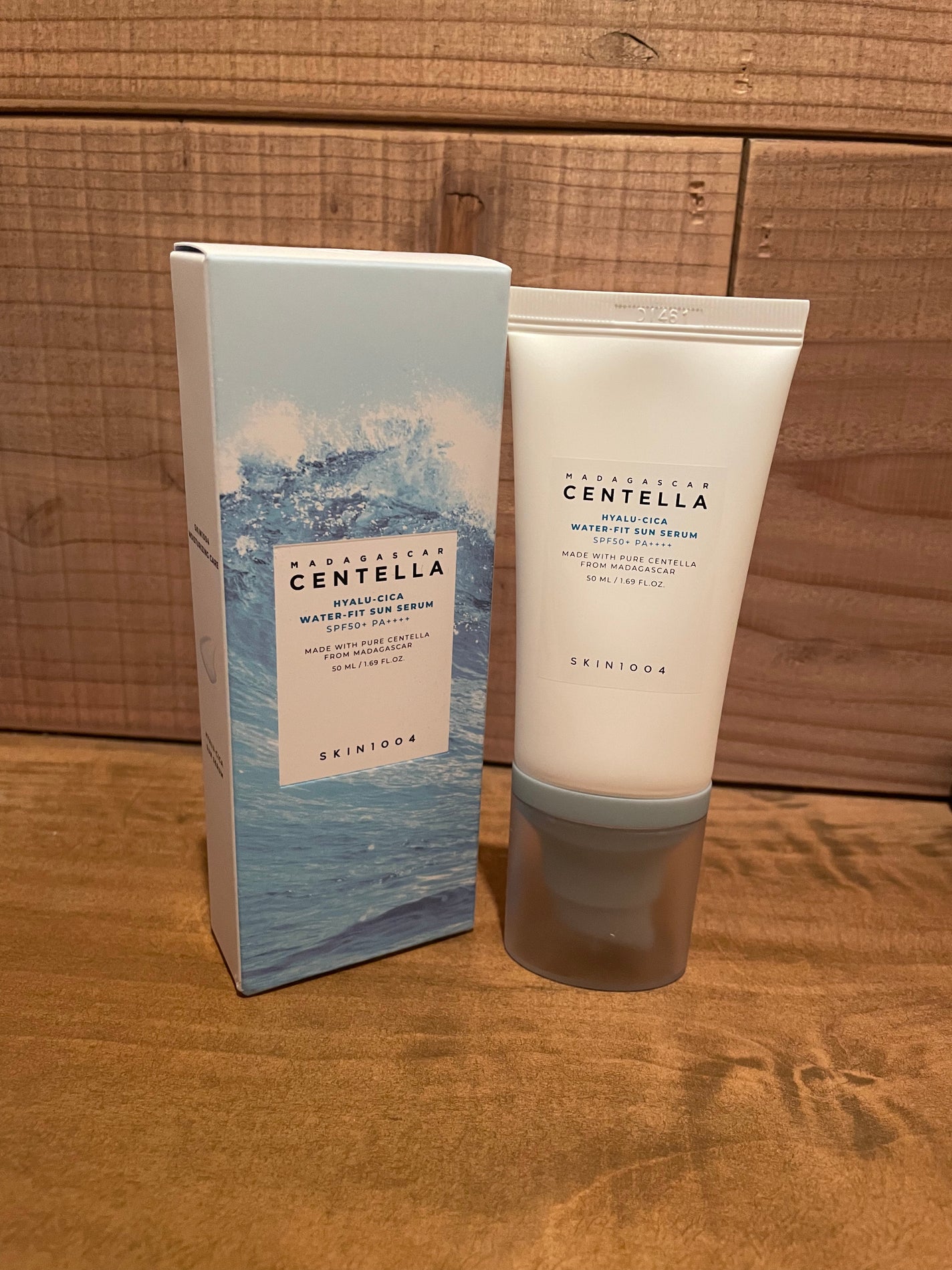 ヒアルーシカ ウォーターフィット サンセラム/SKIN1004/日焼け止めローションを使ったクチコミ(1枚目)