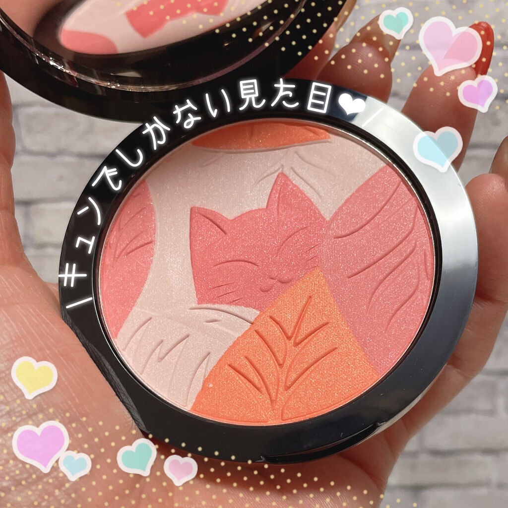 ハートビートブラッシャー/ZEESEA/パウダーチークを使ったクチコミ(3枚目)