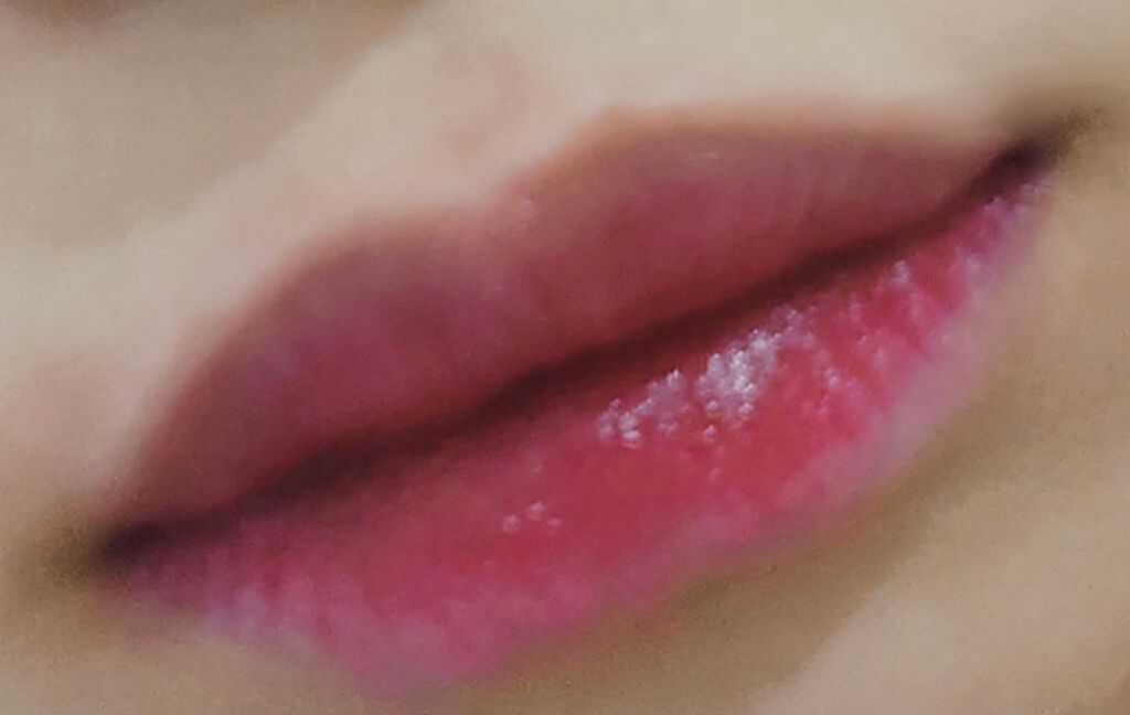 ラスティンググロスリップ/CEZANNE/口紅を使ったクチコミ（2枚目）