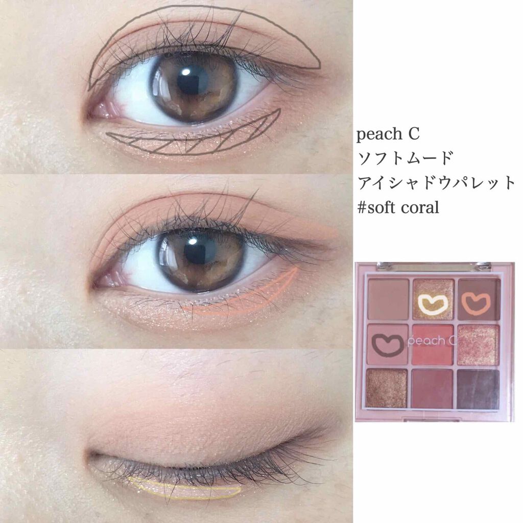 ソフト ムード アイシャドウ パレット/Peach C/アイシャドウパレットを使ったクチコミ（2枚目）