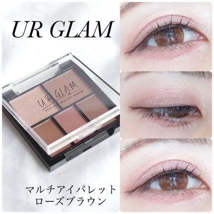 U R GLAM マルチアイパレットのクチコミ「,
優秀ダイソーコスメ❤️
ユーアーグラム
マルチアイパレット
ローズブラウン
220円で.....」(1枚目)