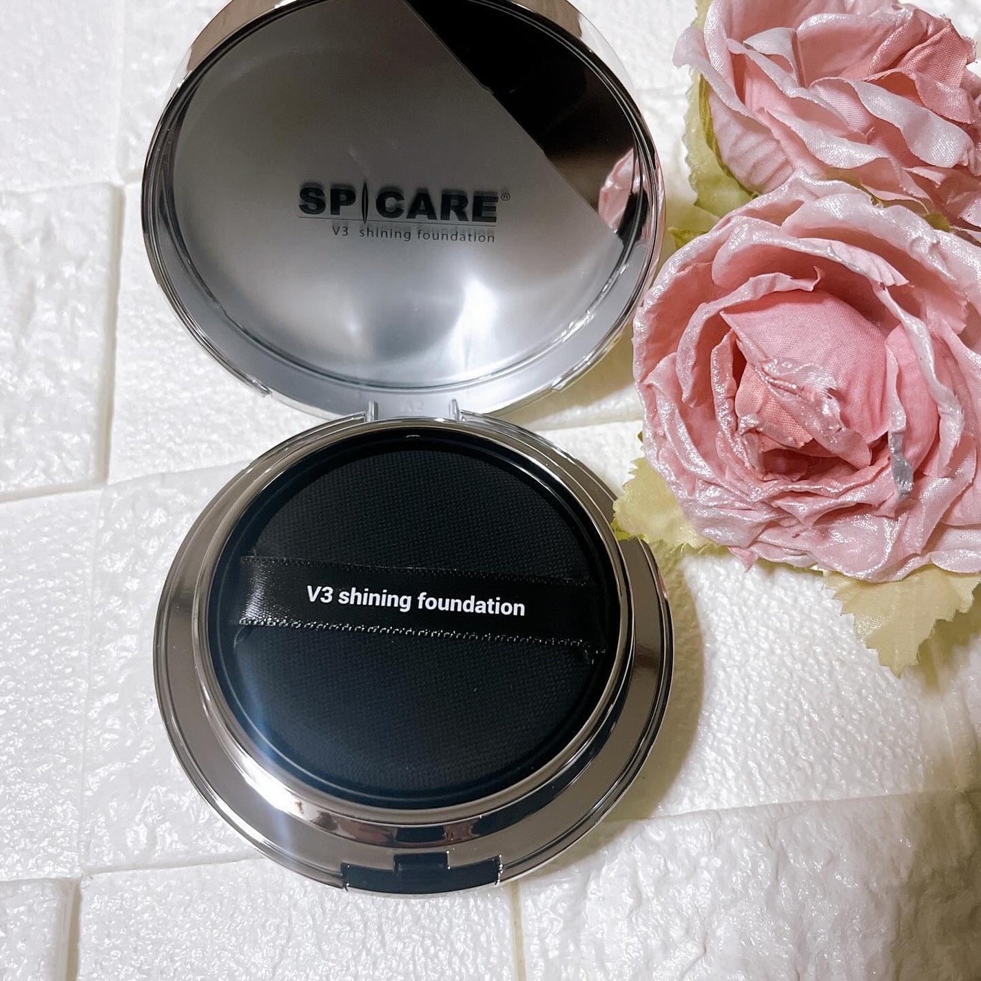 V3シャイニングファンデーション/SPICARE/クッションファンデーションを使ったクチコミ(5枚目)