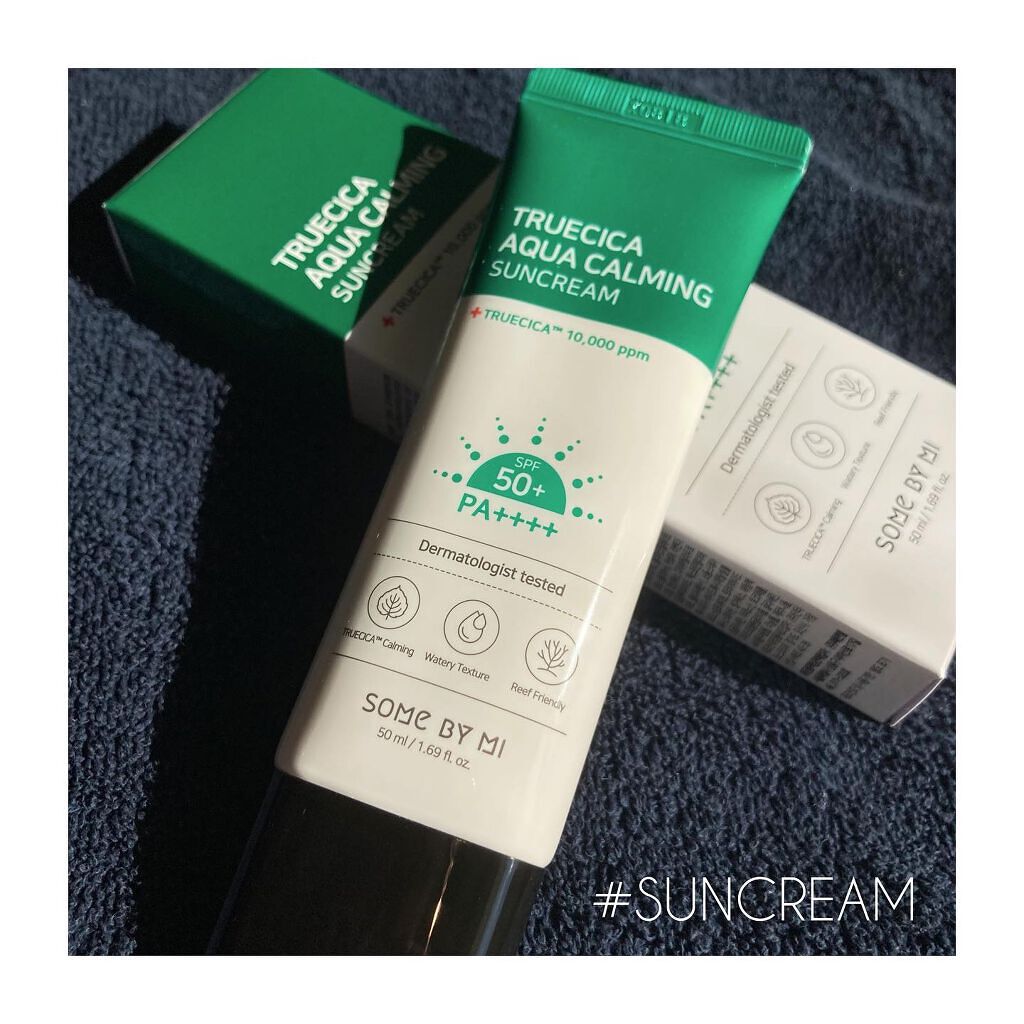 TRUECICA アクアカーミング日焼け止め/SOME BY MI/日焼け止めクリームを使ったクチコミ(1枚目)