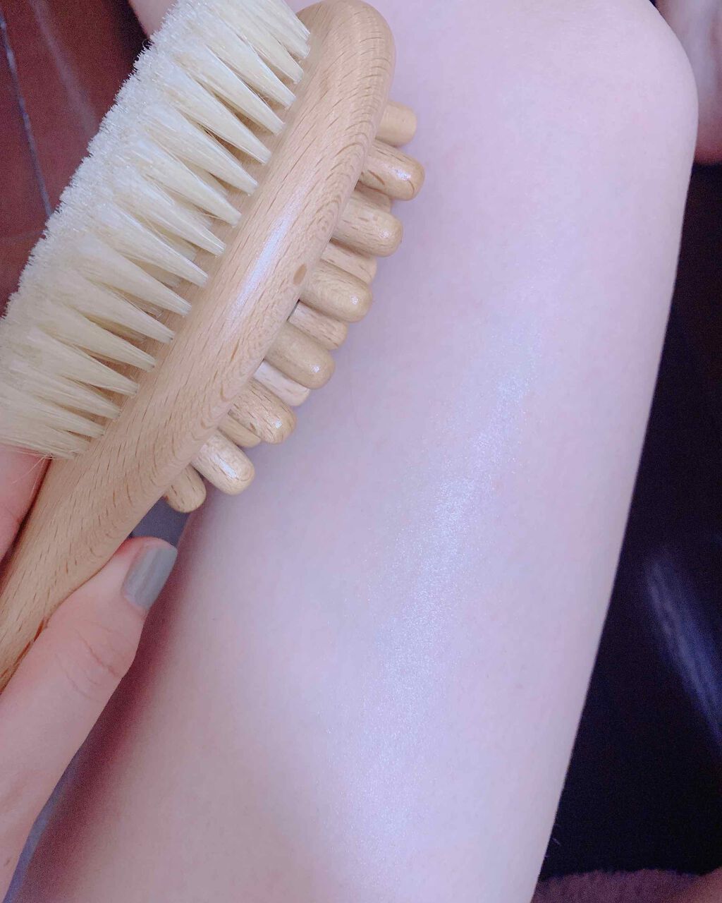 ボディマッサージブラシ/ニールズヤード レメディーズ/ボディグッズを使ったクチコミ(4枚目)