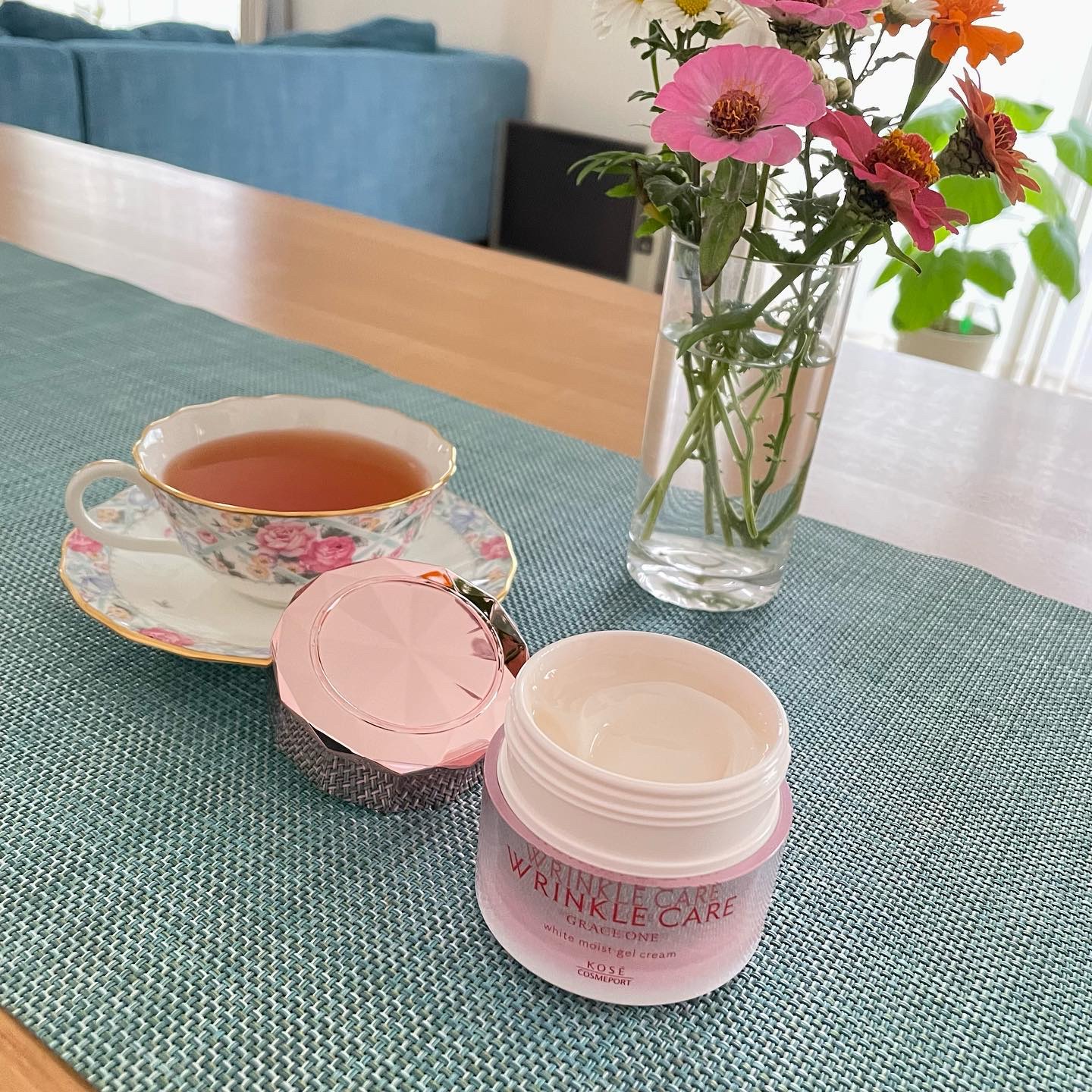 リンクルケア ホワイト モイストジェルクリーム/グレイスワン/オールインワン化粧品を使ったクチコミ（1枚目）