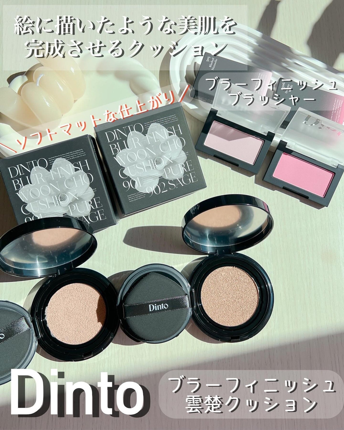 ブラーフィニシュブラッシャー/Dinto/パウダーチークを使ったクチコミ(1枚目)